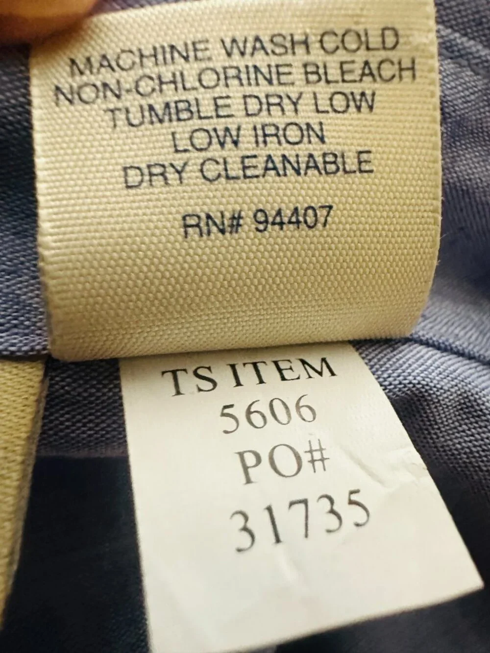 TravelSmith Long-Sleeve Moisture-Wicking Button-Down NWT Blue Shirt Size 16 - Picture 10 of 12